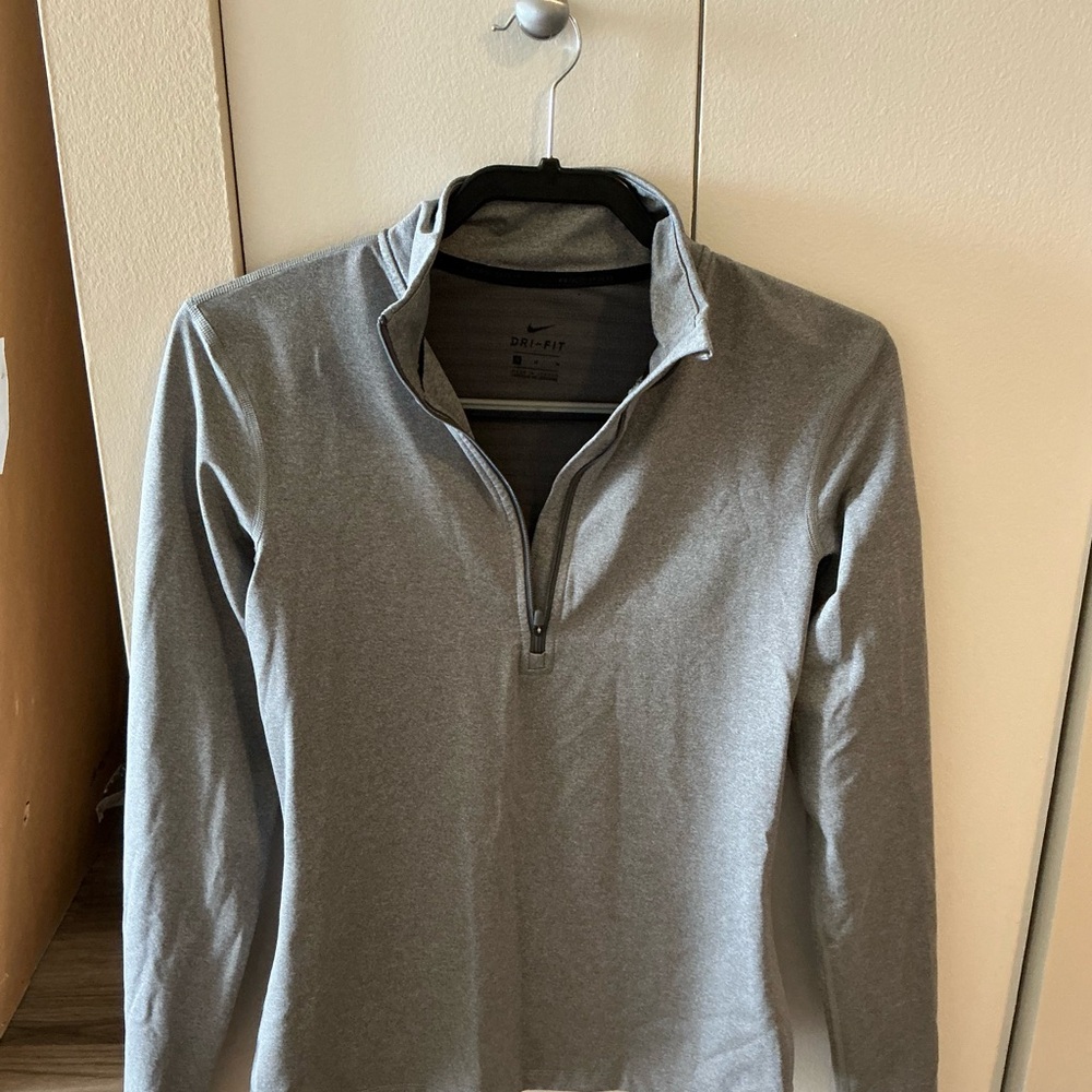 Nike Women's Gray Half-Zip Sweatshirt